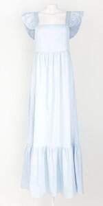 vestido up 22 feminino azul com franzido e meio forro