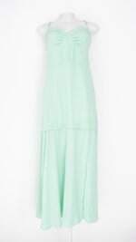 vestido laguna feminino verde com fenda e meio forro