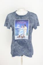 camiseta enfim feminina azul com silk