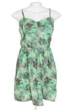 vestido C&A feminino verde estampado