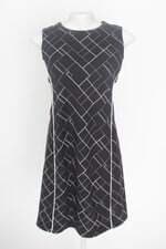 vestido cortelle feminino preto estampado