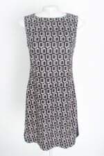 vestido cortelle feminino preto estampado