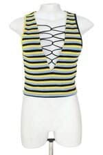 cropped bonequinha de luxo feminino listrado