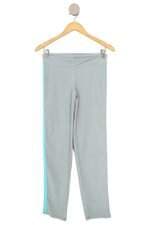 calça esportiva Reebok feminina bicolor com faixa lateral