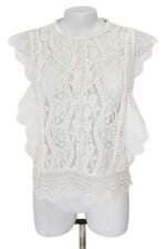blusa Zara feminina off white
