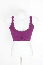 cropped de tricô belle d'ju feminino roxo