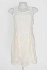 vestido feminino off white com bordado e forro