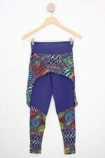 calça legging feminina colorida com recortes