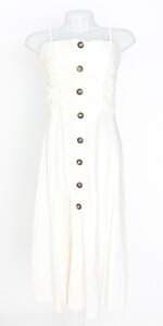 vestido my place feminino off white com drapeado