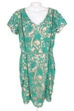 vestido ramo selvagem feminino verde com recortes e tule