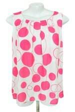 blusa feminina estampada com pregas