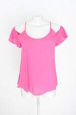 blusa feminina rosa com recortes