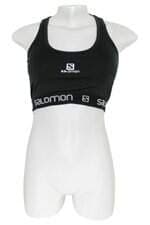 top esportivo salomon feminino preto com recortes