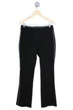 calça de tecido maria valentina feminina preta com faixa lateral