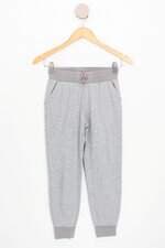 calça de tecido gap kids cinza