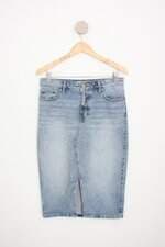 saia jeans lucky brand feminina azul