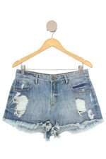shorts jeans pop up store feminino azul
