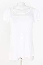 blusa Siberian feminina branca com aplique e tule