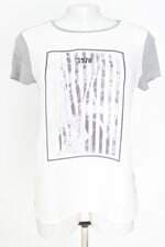 blusa Calvin Klein feminina cinza com recortes