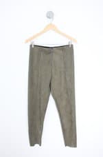 calça de tecido pool feminina verde