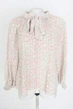 blusa feminina estampada com plissado