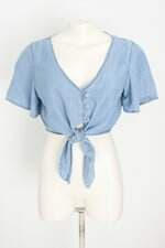 cropped pool feminino azul