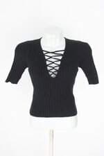 blusa de tricô forever 21 feminina preta
