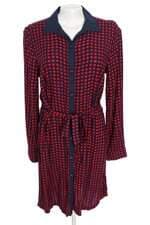 vestido Tommy Hilfiger feminino Estampado com faixa na cintura