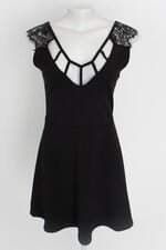 vestido just be feminino preto com renda