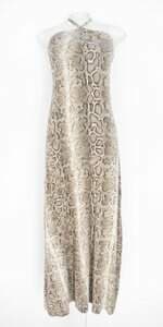 vestido gup's feminino bege estampado com bojo