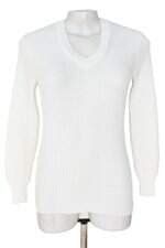 blusa de tricô feminina branca