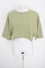  blusa cropped ch trendy feminina verde