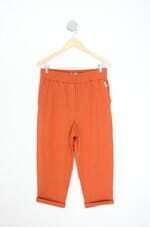 calça de tecido inspira feminina laranja