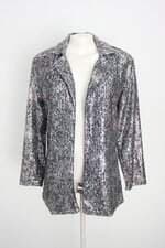 blazer riachuelo feminino prata com paetê