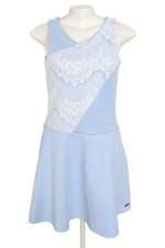vestido studio 21 feminino azul com renda