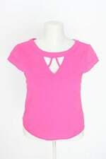 blusa k9 fashion feminina rosa com tiras