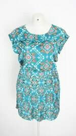 vestido kitson feminino estampado com plissado