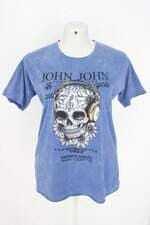 camiseta John John masculina azul com silk