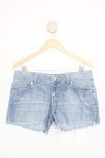 shorts jeans guess feminino azul