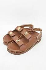 papete lalenzi feminina marrom com spikes