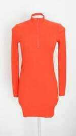 vestido H&m feminino laranja