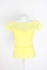 blusa delicatti feminina amarela com forro