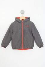 jaqueta nautica kids cinza com bordado