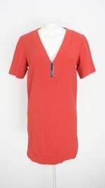 vestido bobo feminino laranja com forro