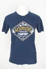 camiseta zara masculina azul com silk