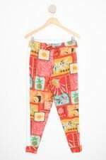 calça de tecido feminina estampada