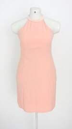 vestido nitrogen feminino rosa com aplique