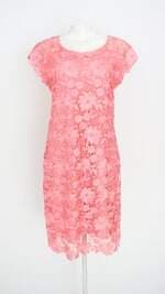 vestido seiki feminino rosa com forro e tule