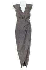 vestido jo fashion feminino bicolor com brilho e recortes