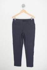 calça de tecido leg legs feminina azul